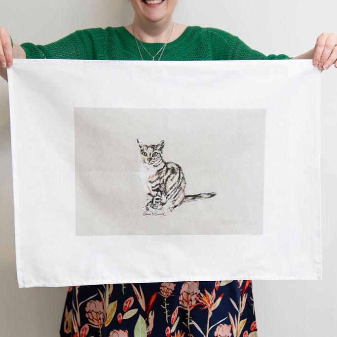 Cat Tea Towel