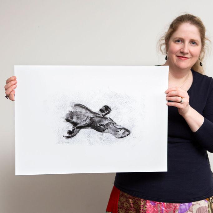 Canberra Platypus Limited-Edition Fine Art Print (Signed & Numbered)