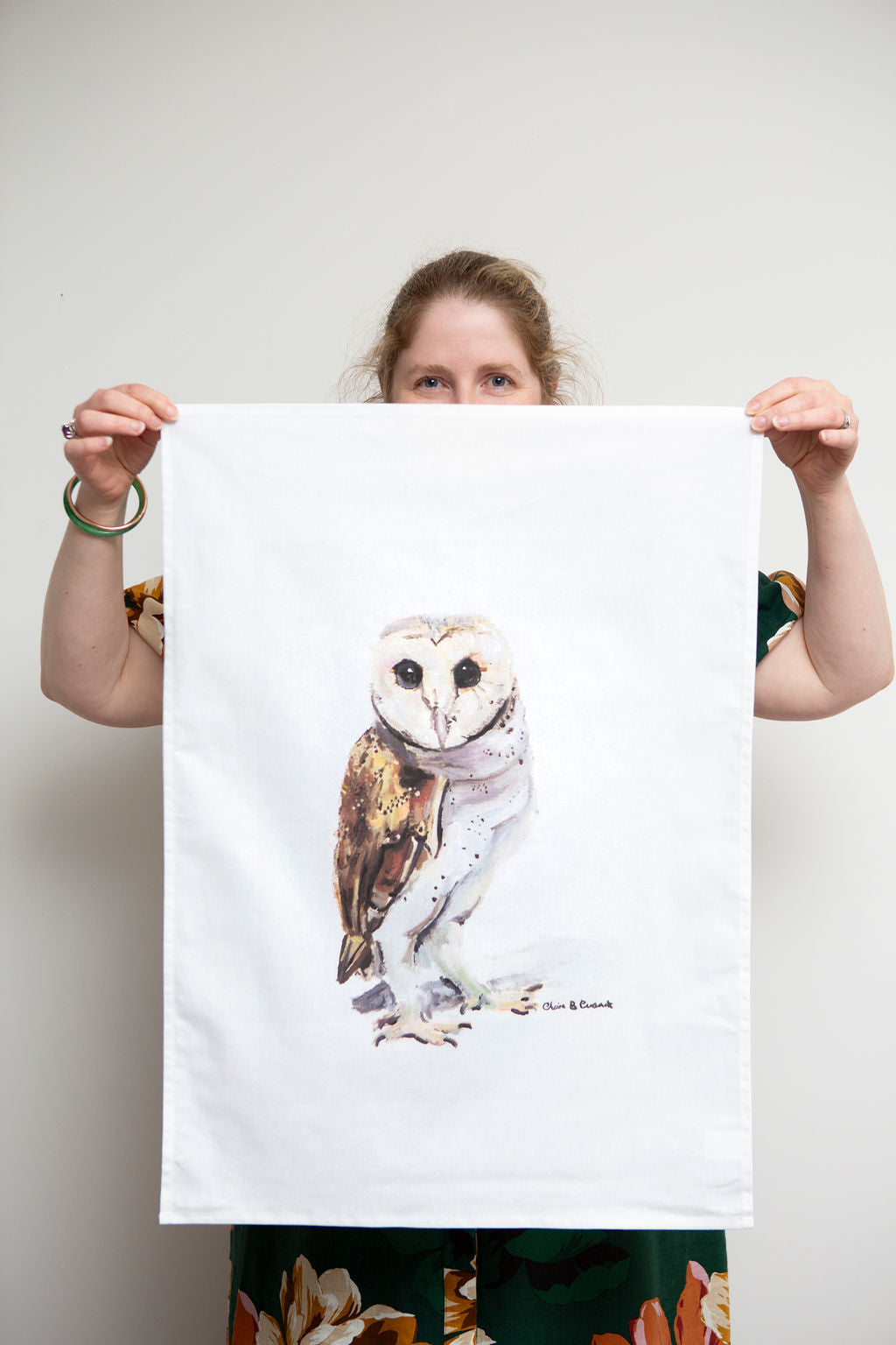 Australian Barn Owl Tea Towel