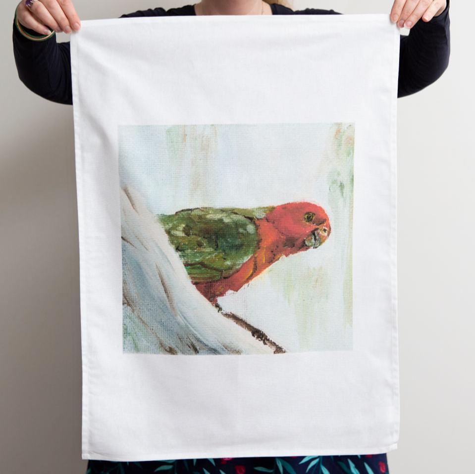 King Parrot Tea Towel