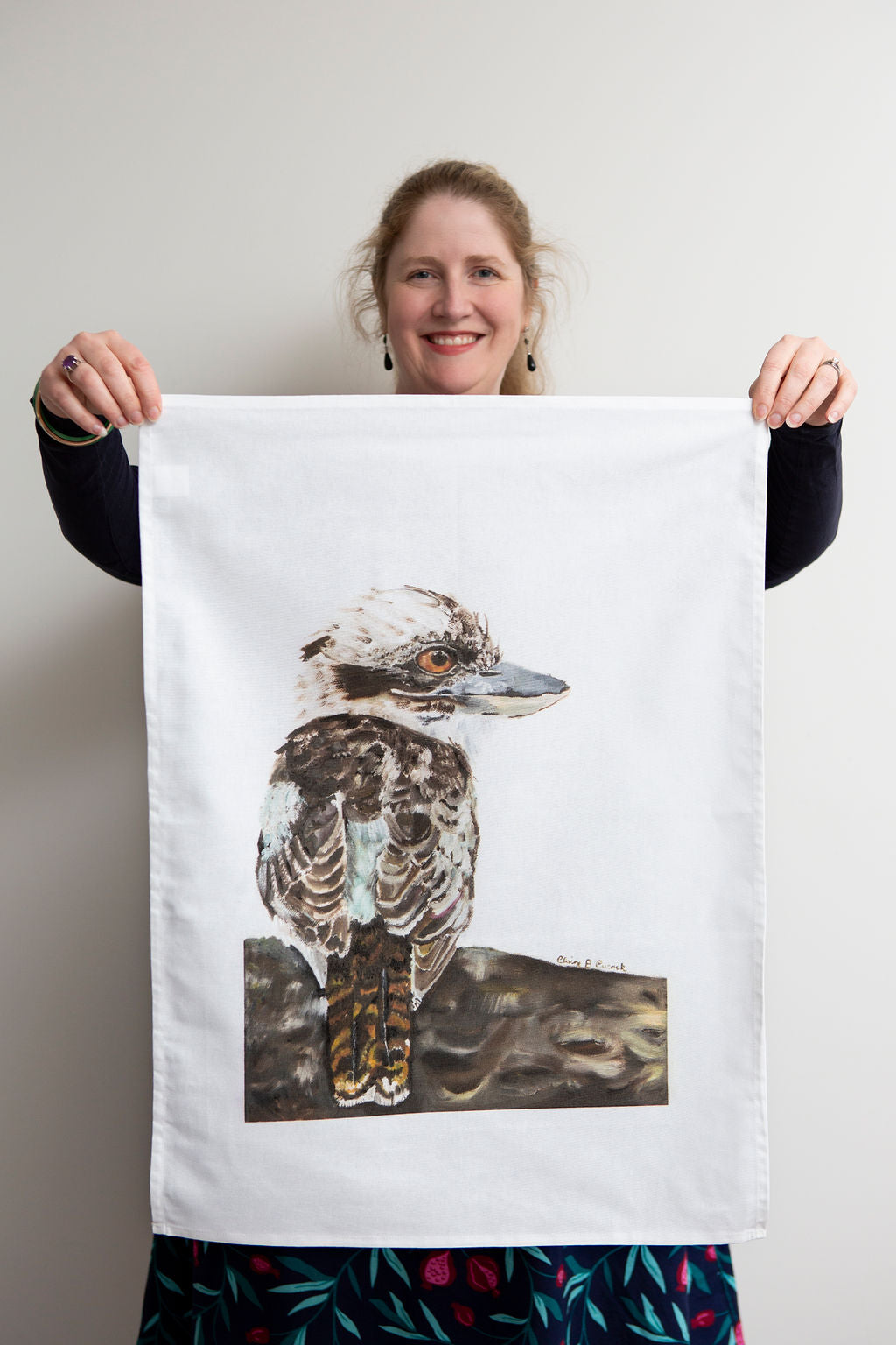 Kookaburra Tea Towel