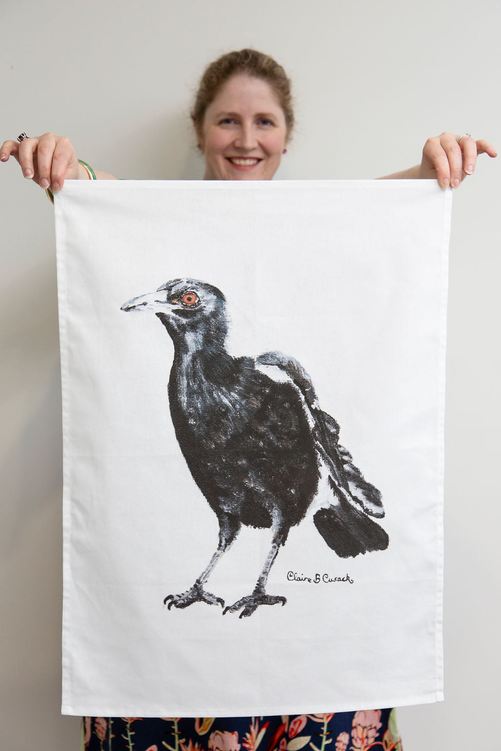 Iconic Magpie Tea Towel