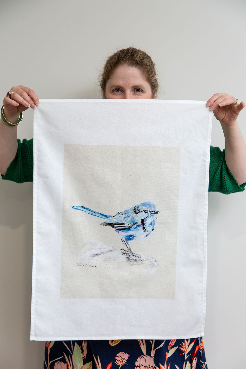 Splendid Fairy Wren Tea Towel