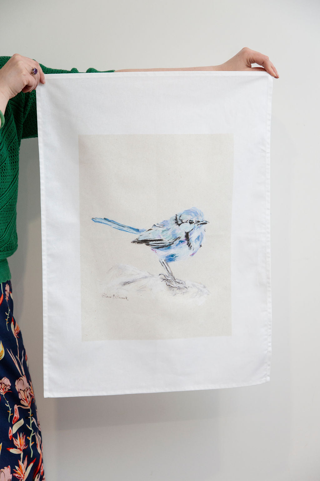 Splendid Fairy Wren Tea Towel