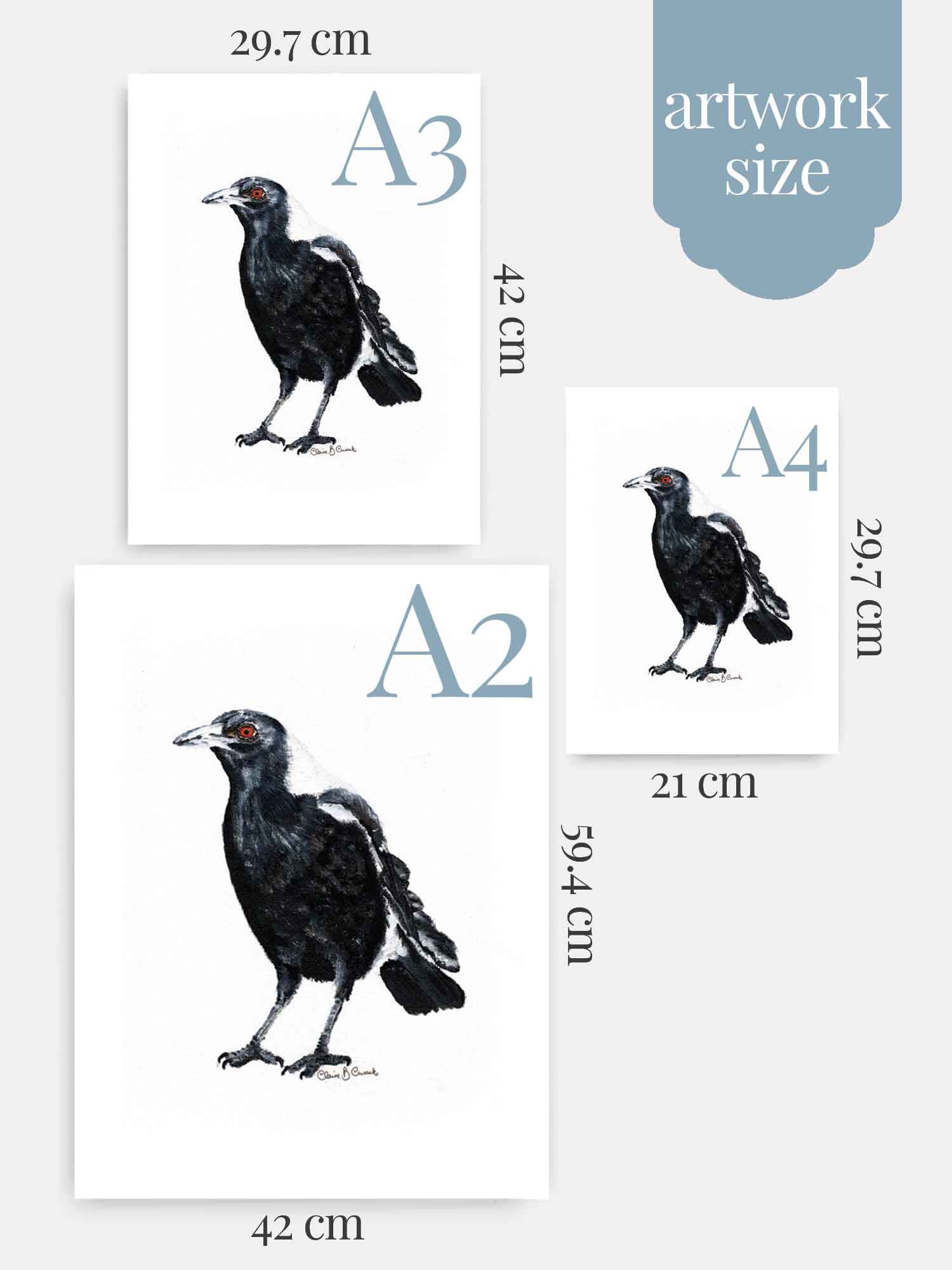 Iconic Magpie Print