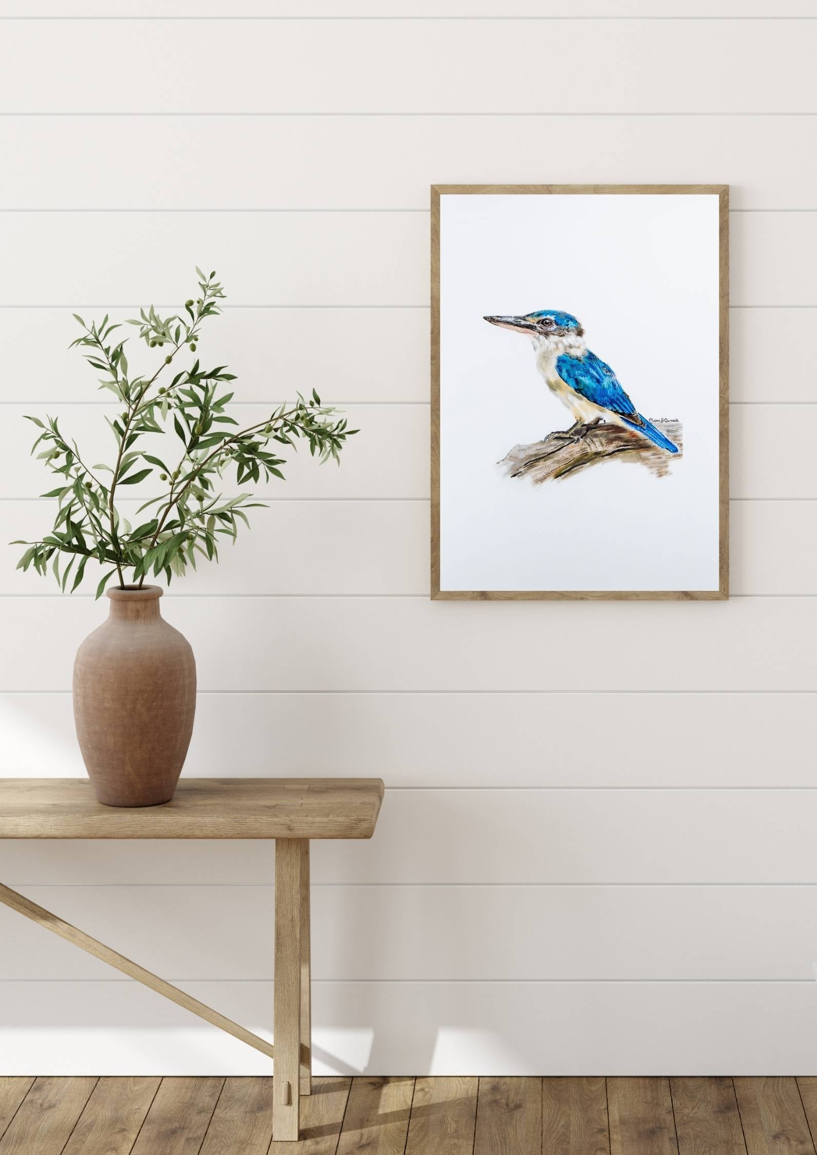 Blue Kingfisher Limited-Edition Fine Art Print (Signed & Numbered)