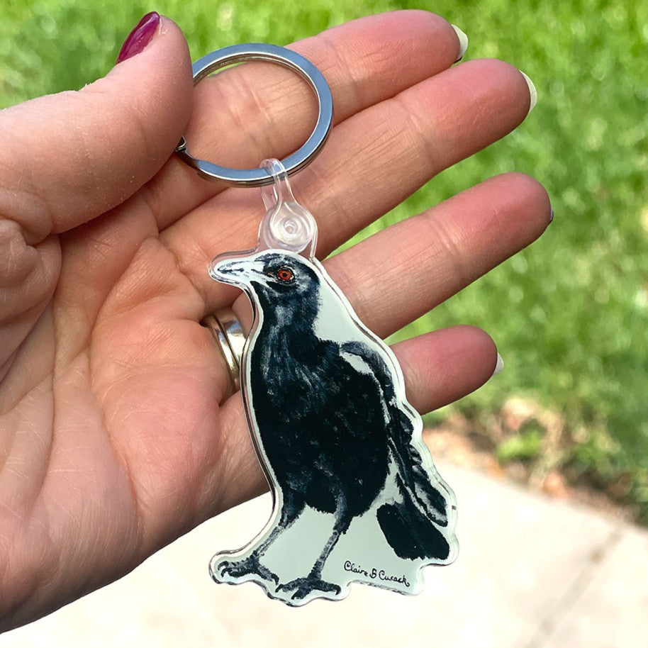 Australian Magpie Keyring