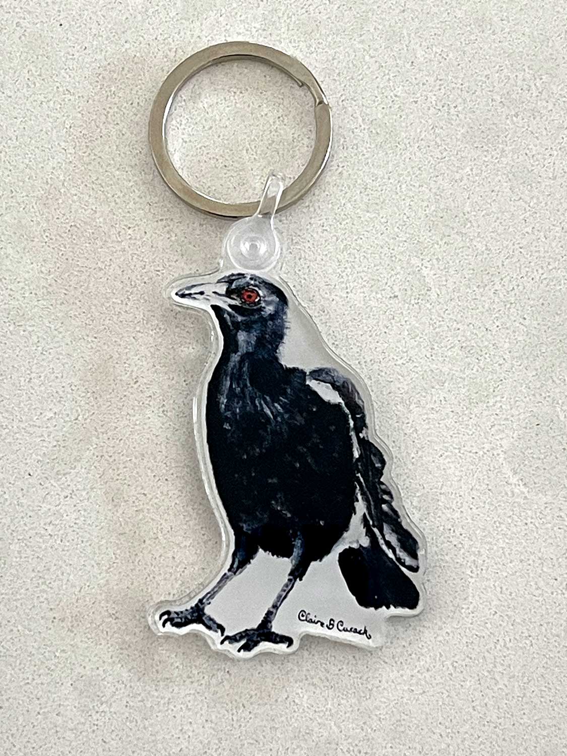 Australian Magpie Keyring