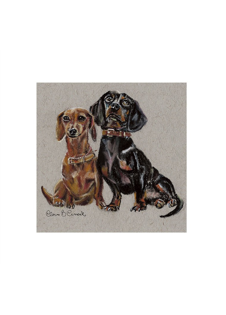 Best Friends Sausage Dogs Miniature Print