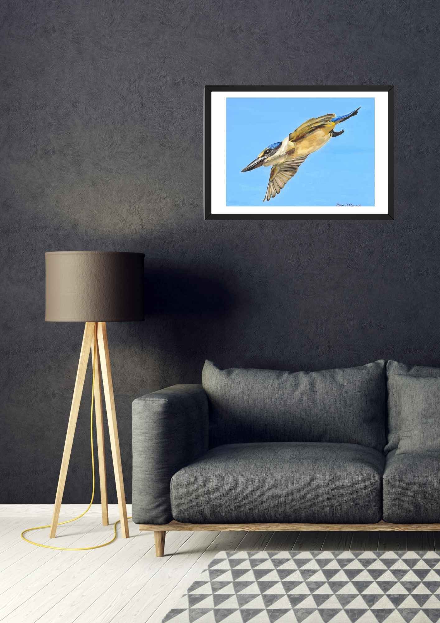 Flying Kingfisher Limited-Edition Fine Art Print (Signed & Numbered)