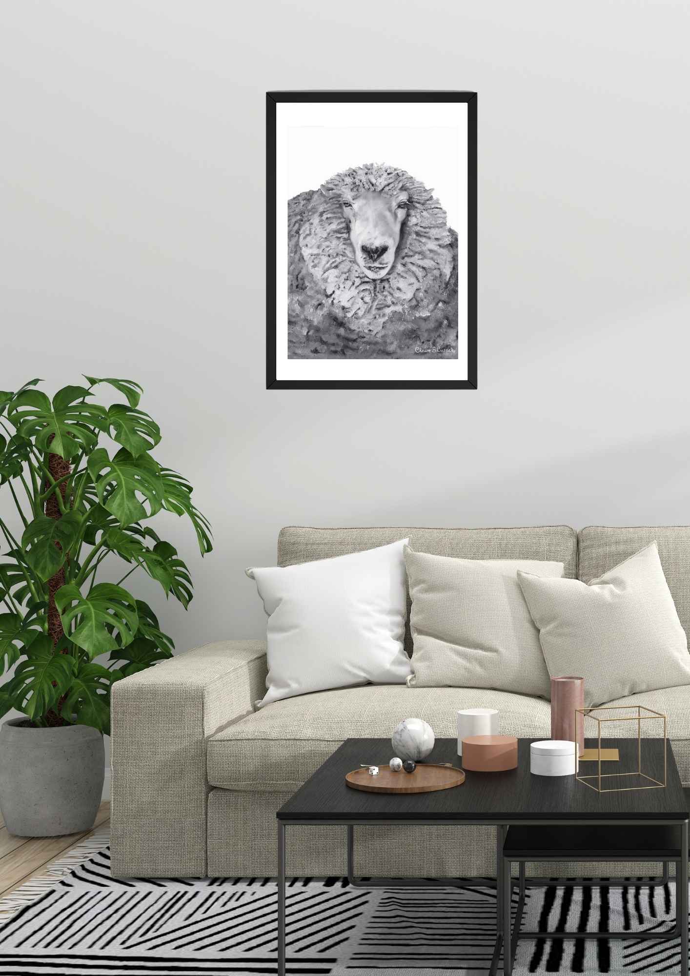 Sparky the half Merino Sheep Limited-Edition Fine Art Print (Signed & Numbered)