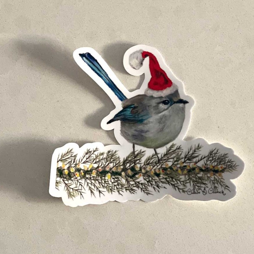 Female Christmas Wren Sticker