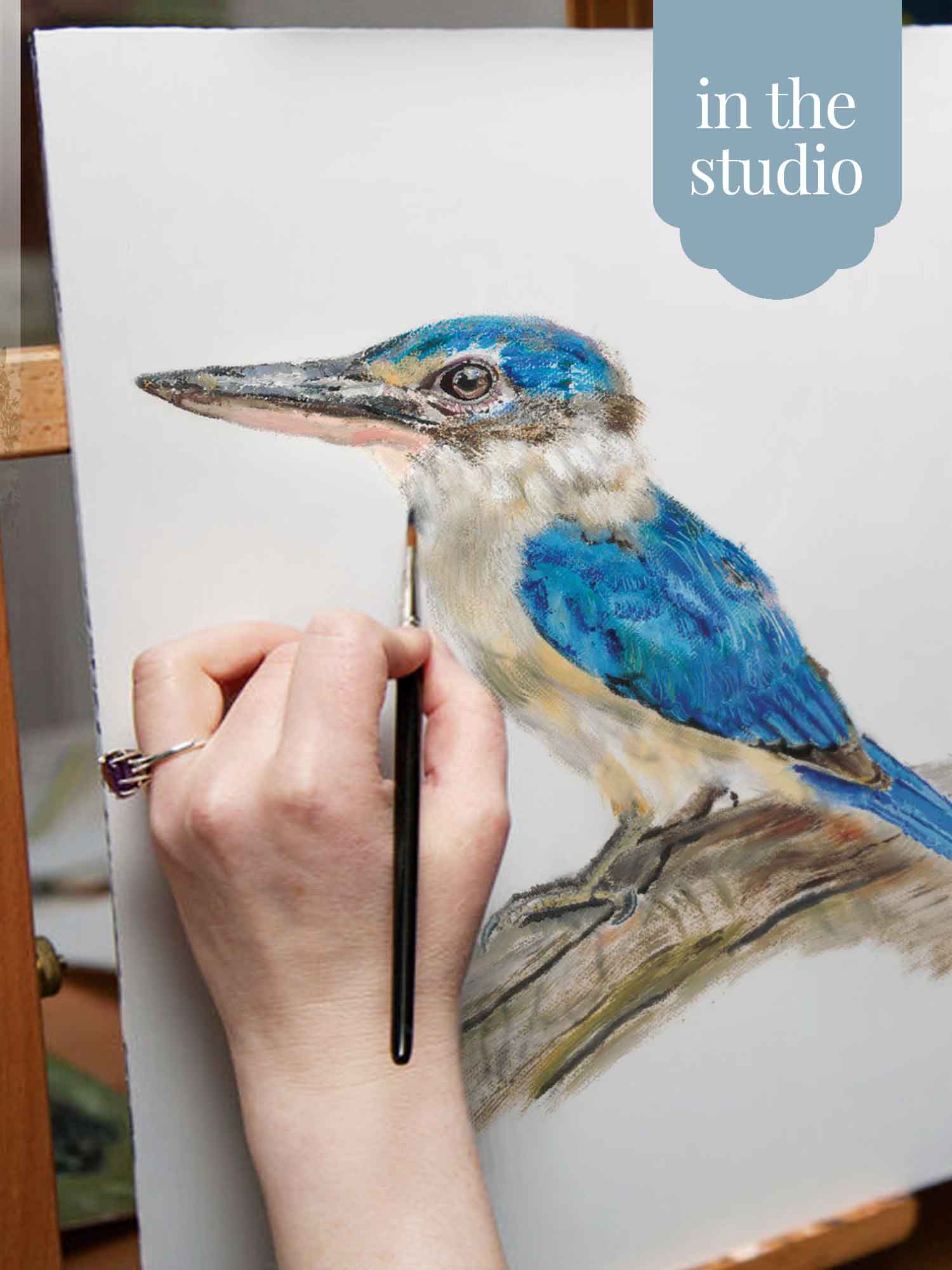 Blue Australian Kingfisher –Aussie gift idea