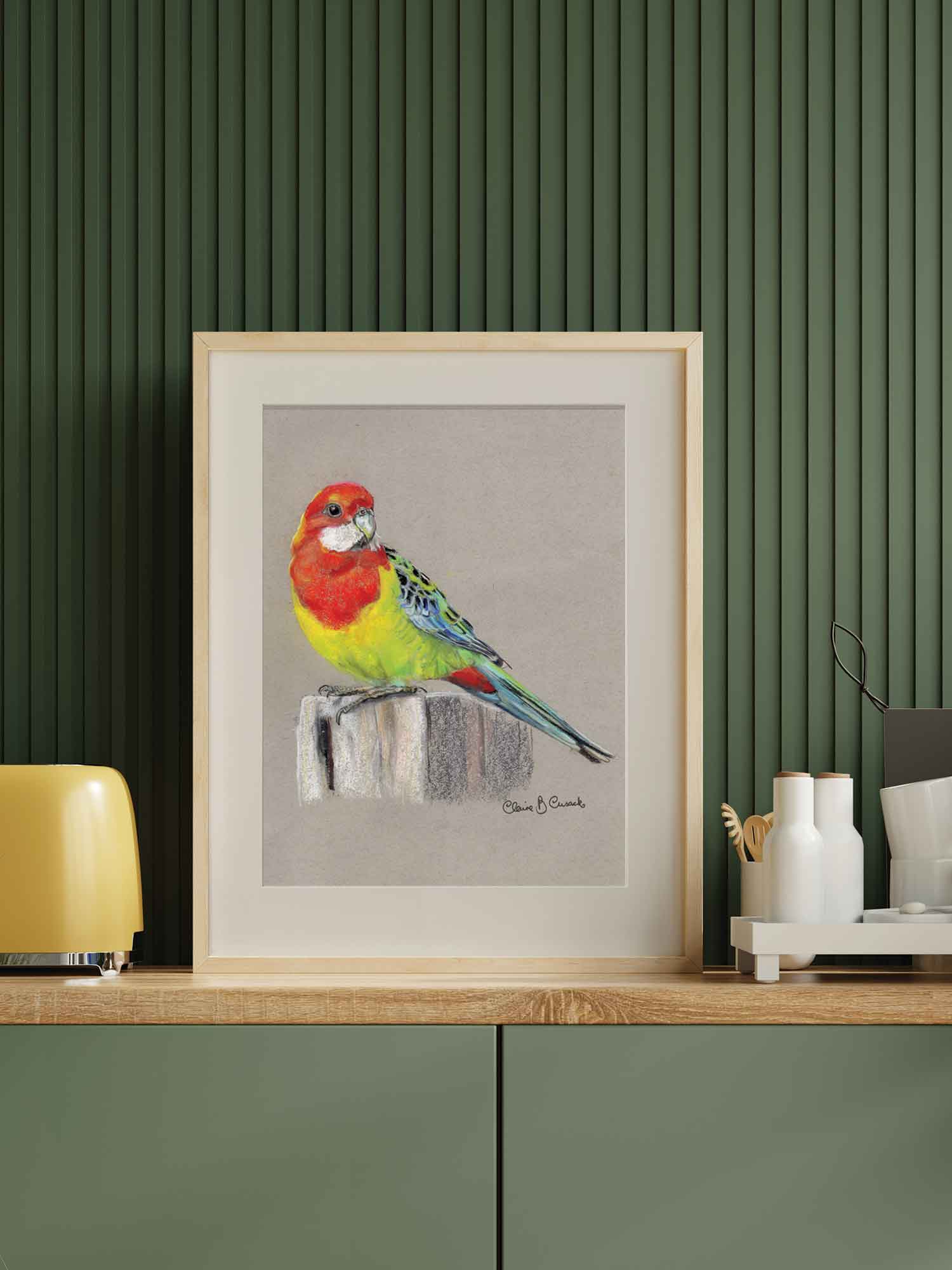 Eastern Rosella – Australian Parrot Artwork