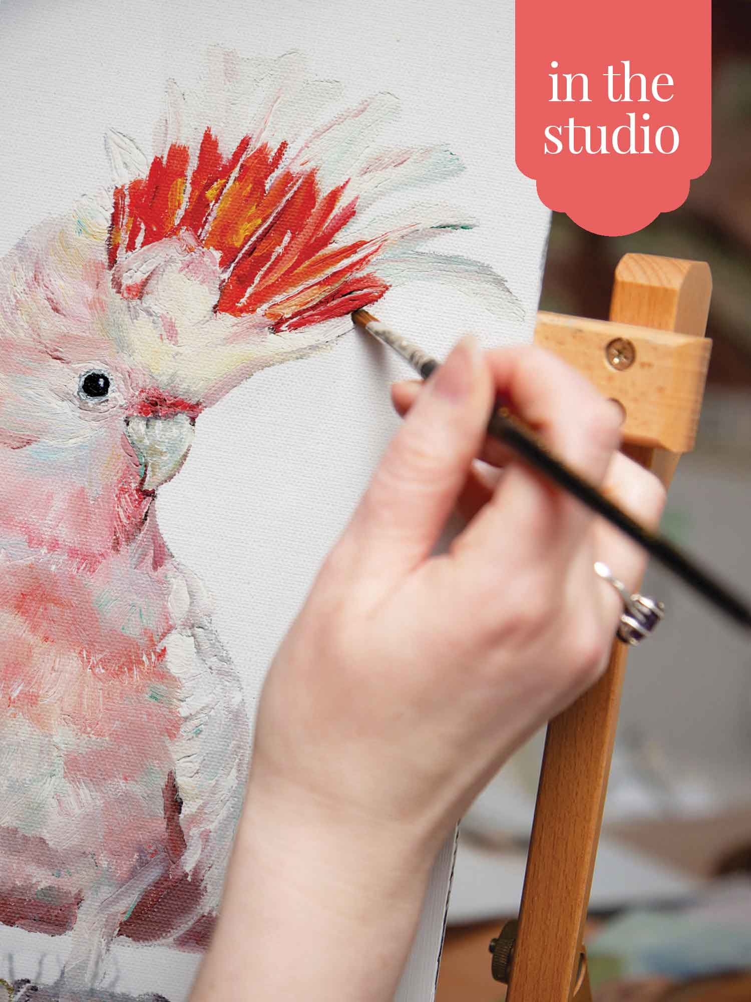 Australian Pink Cockatoo Wall Stickers