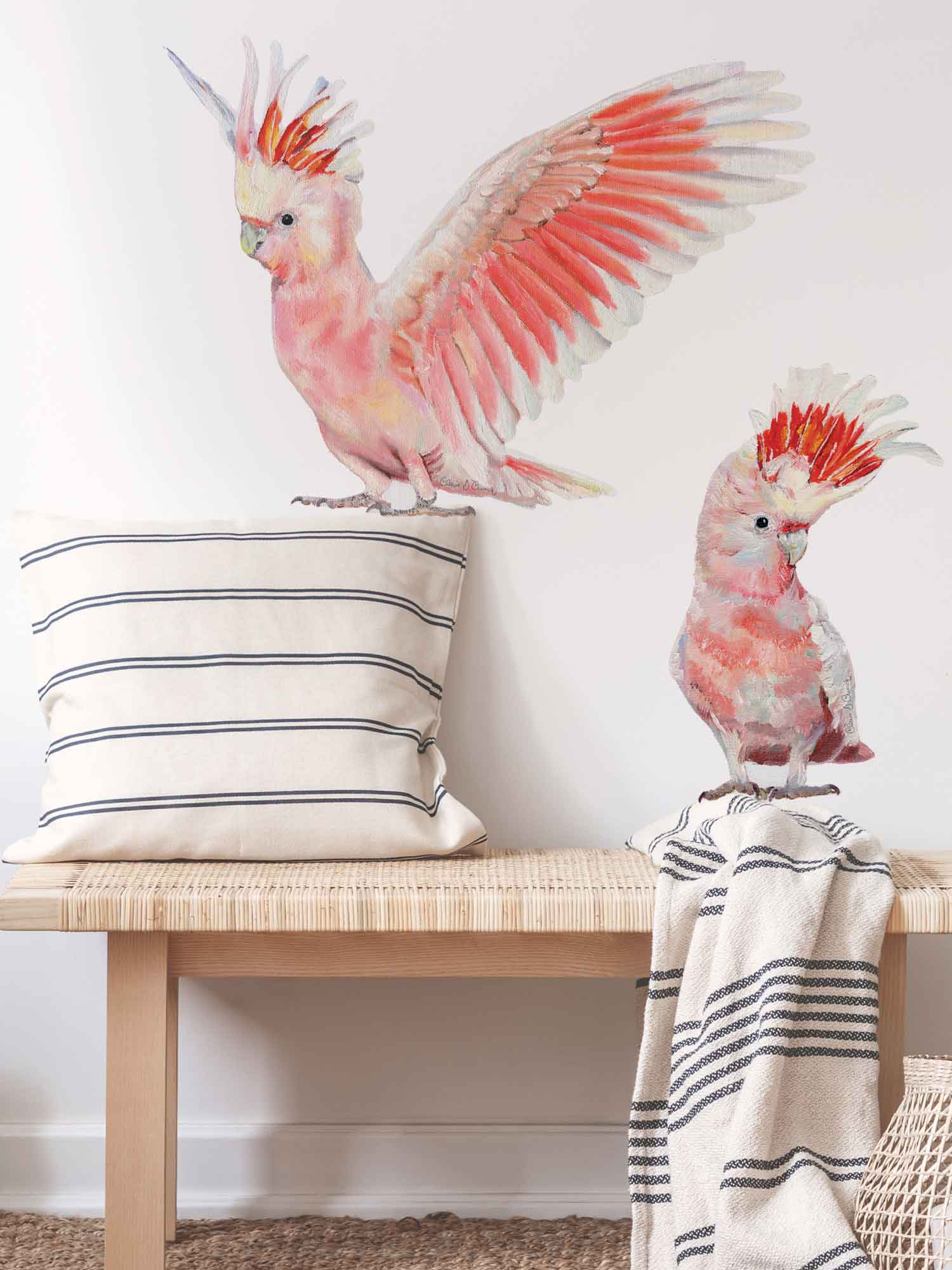 Australian Pink Cockatoo Wall Stickers